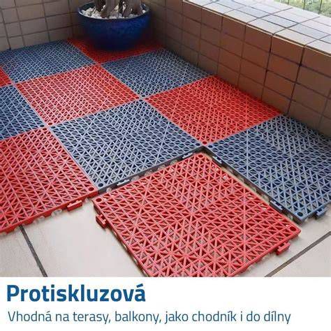 Gumová dlažba Hobby na terase