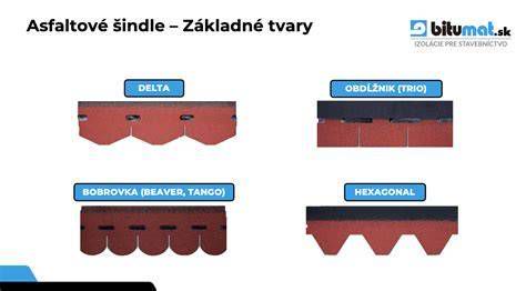 Typy asfaltových šindľov