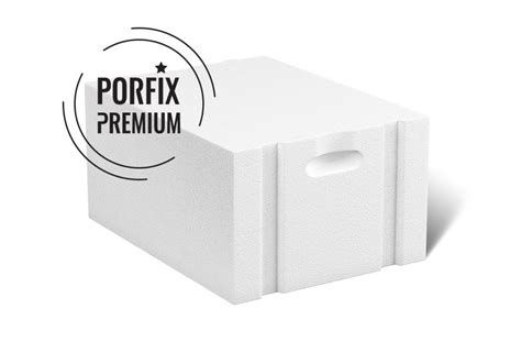 Pórobetónové tvárnice PORFIX s perodrážkou
