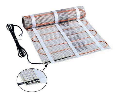 Elektrická vykurovacia rohož pred zalievaním poterom