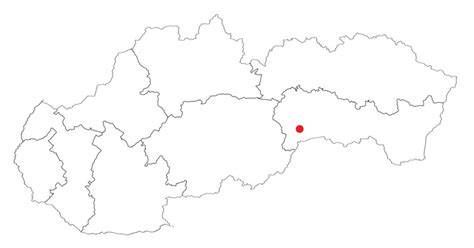 Mapa mesta Krosno s vyznačenými stavebninami