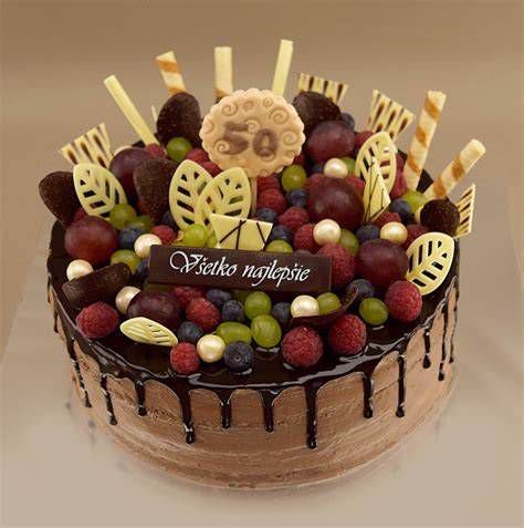 narodeninová torta pre dieťa s ovocím