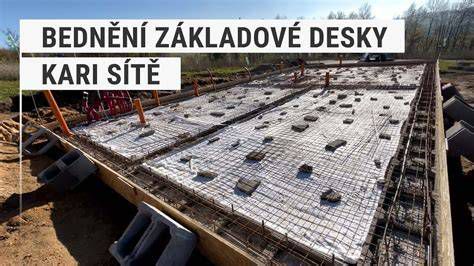 Ukážka uloženia kari siete pred betonážou