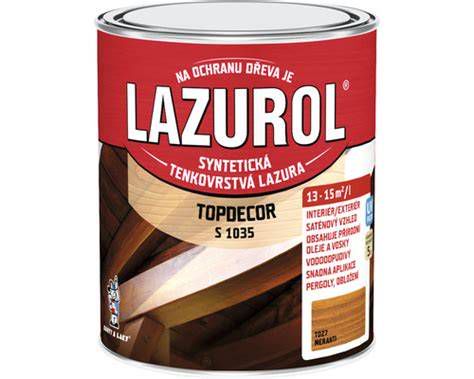 Přehled produktů Lazurol Classic S1023 a Lazurol Topdecor S1035 v různých odstínech