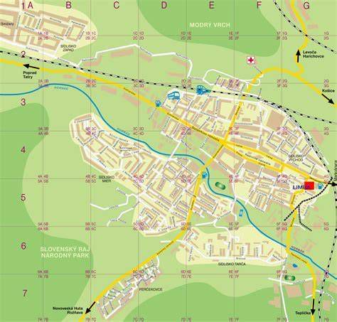 Mapa zónovania pre stavebné povolenia v Spišskej Novej Vsi