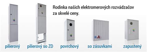 Rôzne typy montáže elektromerových rozvádzačov (pilierový, nástenný, zapustený)