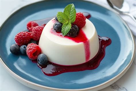 Panna Cotta s jahodovým pyré