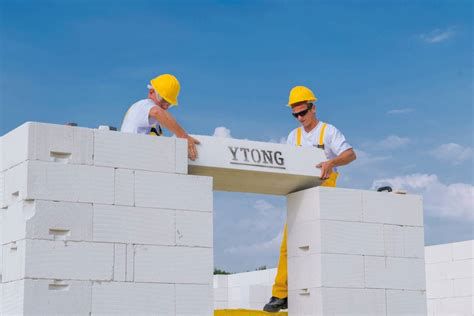 Ytong tvárnice na stavbe