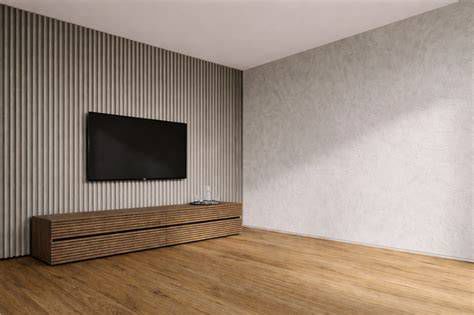 Rôzne typy drevených lamiel a 3D panelov za TV