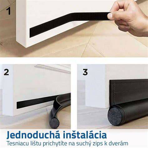 detail inštalácie tesniacej lišty do dverí