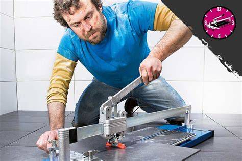 Detail rezacieho mechanizmu ručnej rezačky na obklady