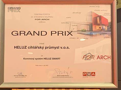 Ocenenie GRAND PRIX pre systém HELUZ SMART