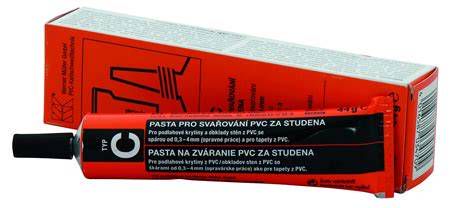 Rôzne typy tub s lepidlom na studené zváranie PVC