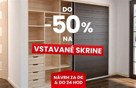 Interiérový dizajn vstavanej skrine od Komandor Nitra