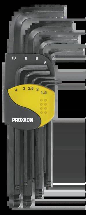 Přehledné uložení sady PROXXON