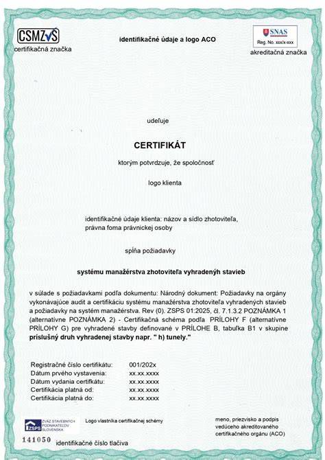 Certifikát udržateľnosti tehlových stavieb