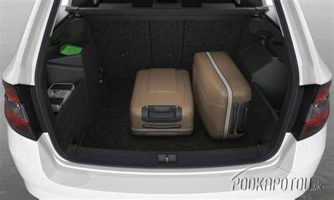 Pohľad na batožinový priestor Škoda Fabia Combi