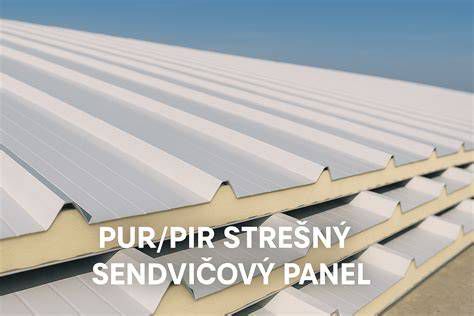 Schéma zloženia sendvičového panelu s jadrom z PUR/PIR peny