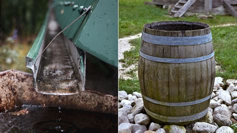Plastová kaďa v záhrade na zber dažďovej vody
