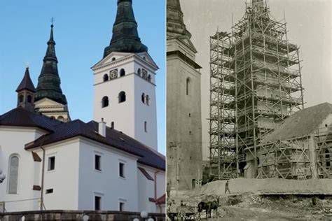 Historická fotografia Kostola sv. Martina v Terchovej