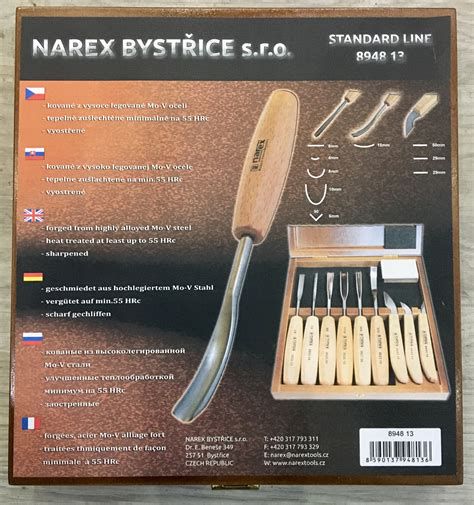 Sortiment rezbárskych dlát Narex