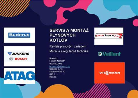 Logo koláž značiek plynových kotlov