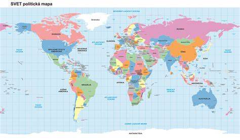 Mapa sveta s vyznačenými daňovými jurisdikciami
