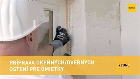 Ostenie okna pripravené na aplikáciu omietky