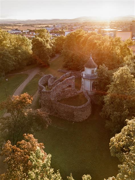 Pohľad na zeleň v Parku J. B. Magina
