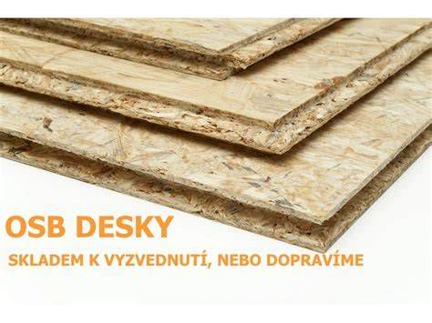 Schéma vrstvenia a orientácie triesok v OSB doske