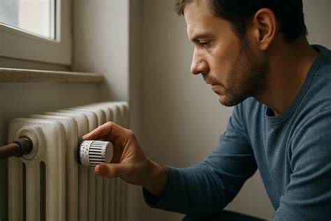 Otvorenie termostatických ventilov na radiátore