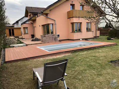 realizace WPC terasy a pokládka podkladních hranolů
