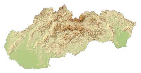 Klimatická mapa Slovenska s vyznačením Oravy a juhu