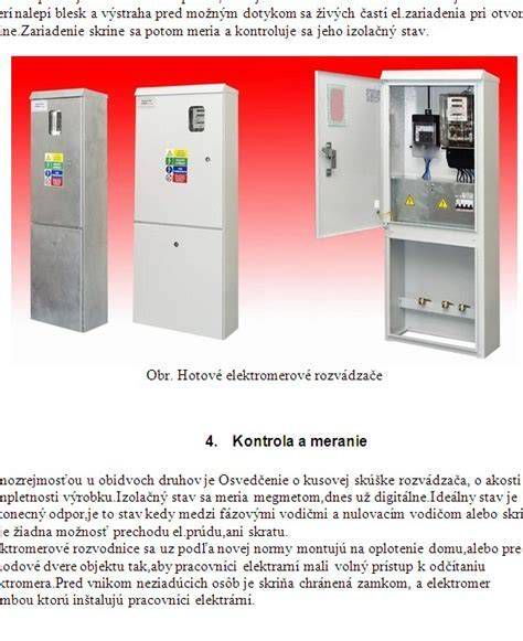 Rôzne typy montáže elektromerových rozvádzačov