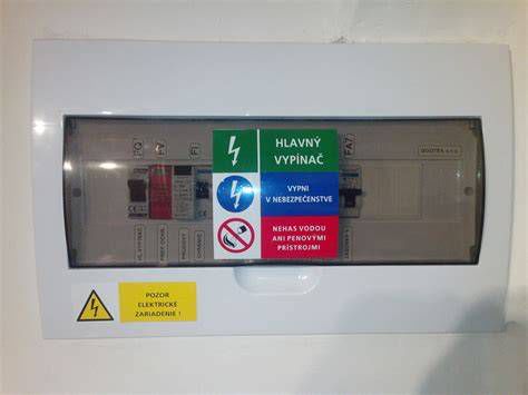 Certifikované označenie elektromerového rozvádzača