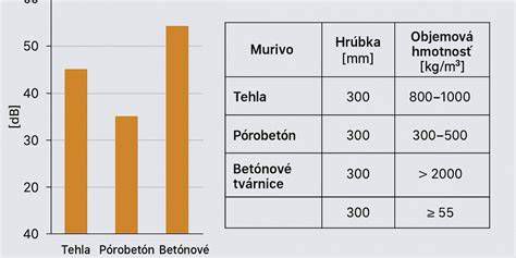 Porovnanie akustických vlastností muriva