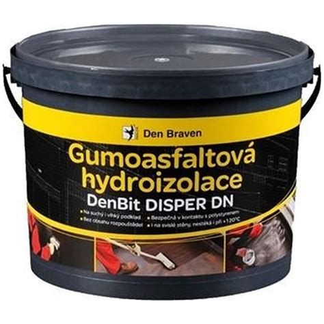 Nádoba s gumoasfaltovou hydroizoláciou Den Braven DenBit DISPER DN 5kg