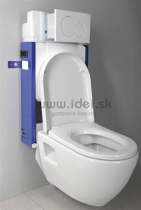 Detail závesného WC s predstenovým modulom