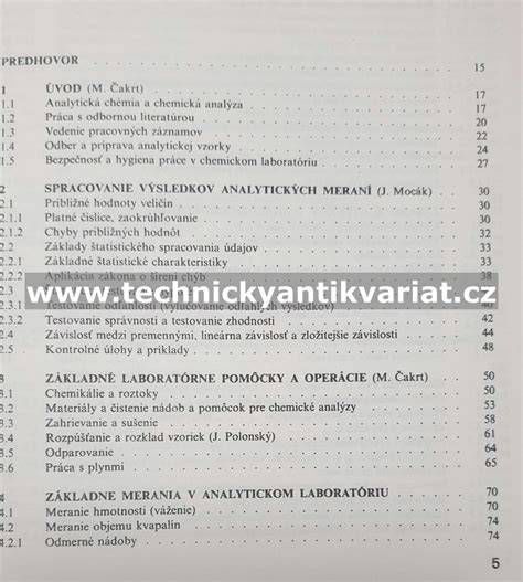 Tabuľka s prehľadom technických parametrov stavebnej chémie