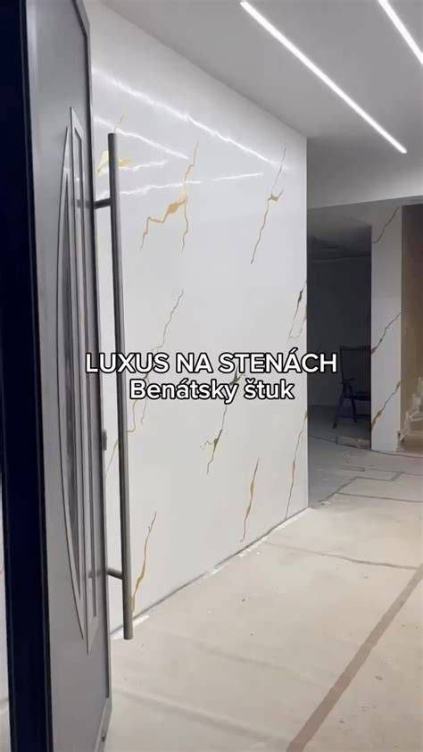 Ukážka finálneho vzhľadu benátskeho štuku na stene
