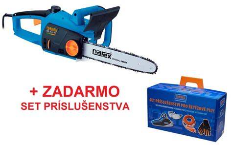 Schéma komponentov a obsluhy píly Narex