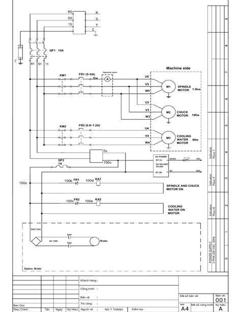 Schéma elektrického obvodu vypínača okna