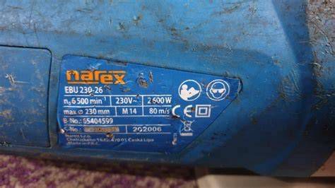 Servis uhlovej brúsky Narex