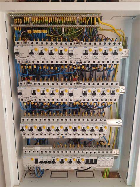 Príklad usporiadania domového elektrického rozvádzača