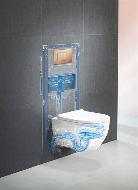 Geberit WC System z technologią TurboFlush (wizualizacja przepływu wody)
