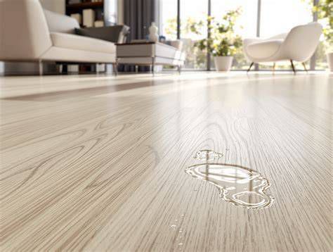 Detail laminátovej podlahy s vodeodolnou úpravou