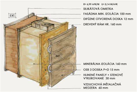 Pôvodná skladba obvodovej steny okálu