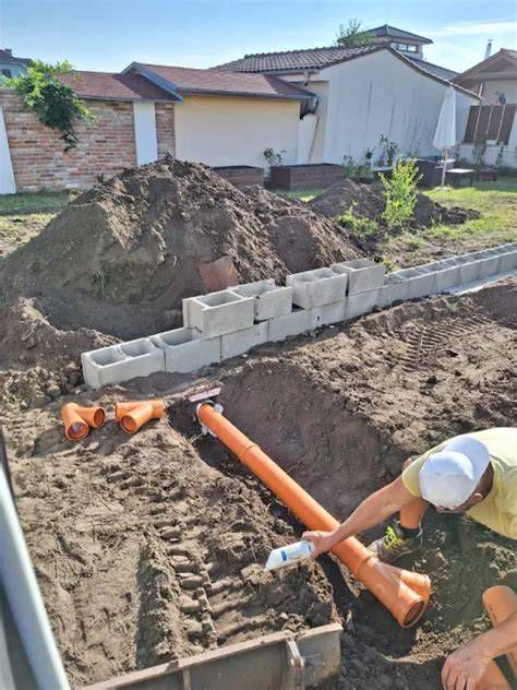 Inštalácia inžinierskych sietí (husie krky, chráničky) pred betonážou