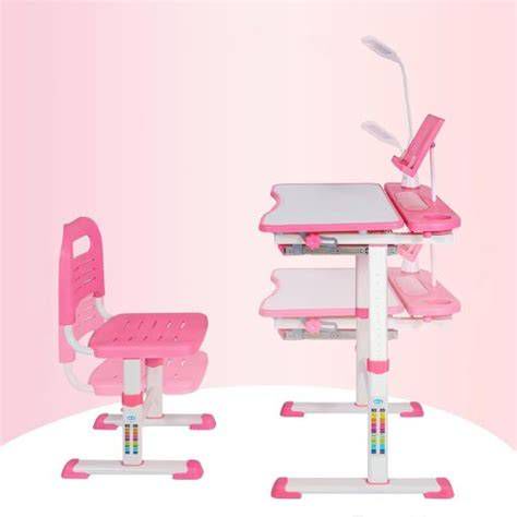 Ergonomický písací stôl a stolička pre študenta s nastaviteľnými prvkami